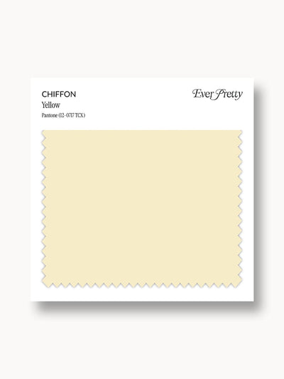 Ever-Pretty Chiffon Swatch Yellow