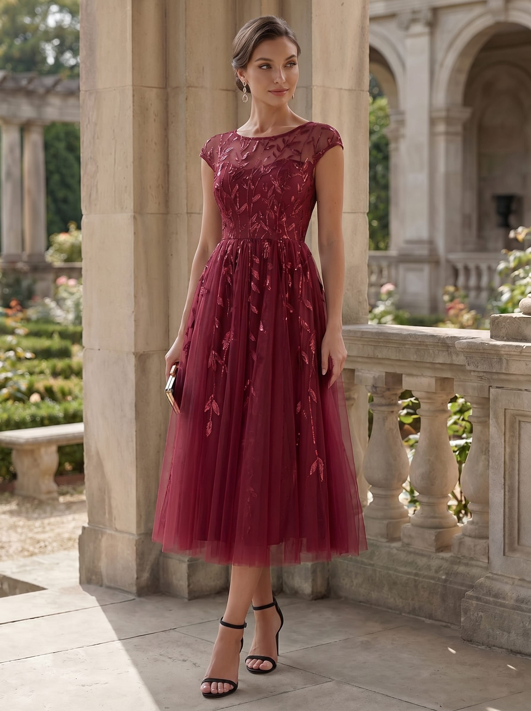 Elegant Sequin Cap Sleeve Wedding Guest Dress for Special Occasions - Ever-Pretty UK Elegant Sequin Cap Sleeve Wedding Guest Dress for Special Occasions - Ever-Pretty UK
