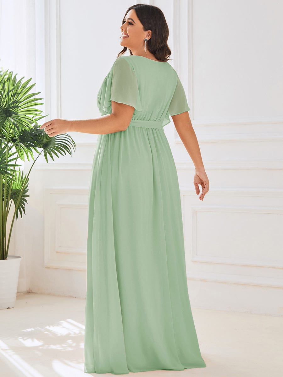 Sage Green Bridesmaid Dresses #style_EE0164AMG
