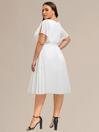 Tie-Waist Midi Bridesmaid Dress #color_White