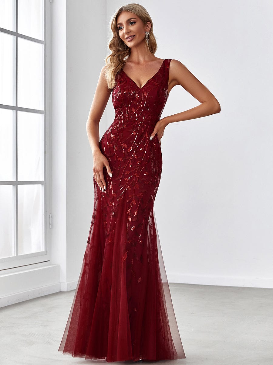 Mermaid Sequin & Tulle Prom Dress