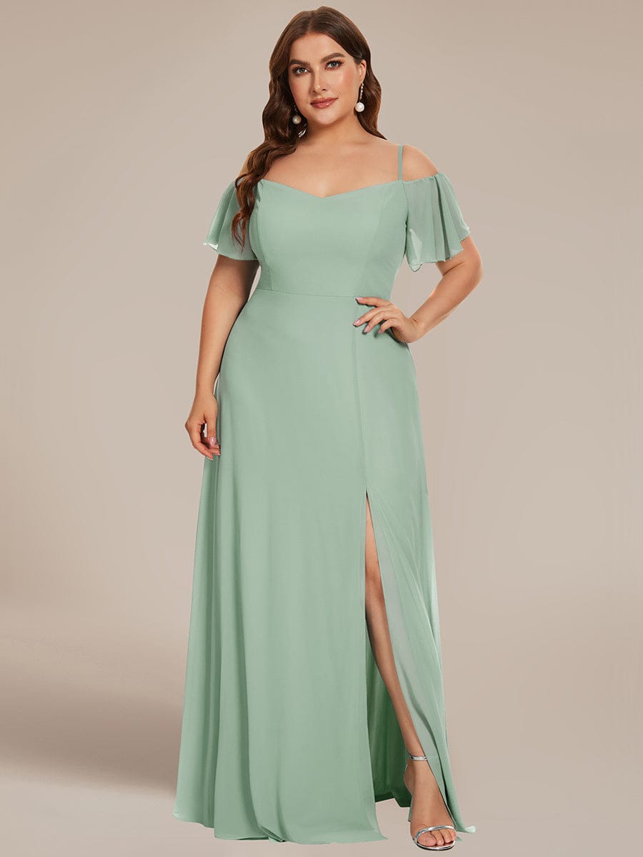 Sage Green Bridesmaid Dresses #style_ES00237MG