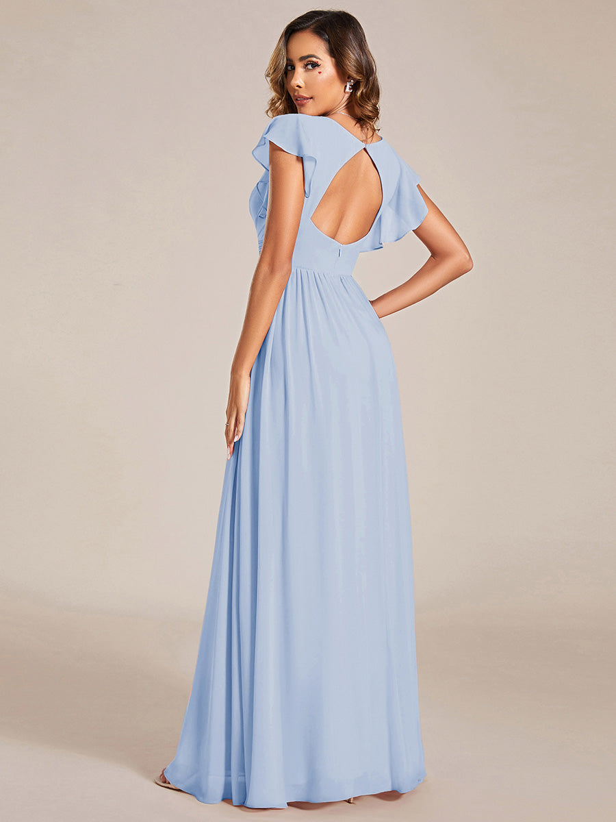Blue Bridesmaid Dresses #style_MS01819IB