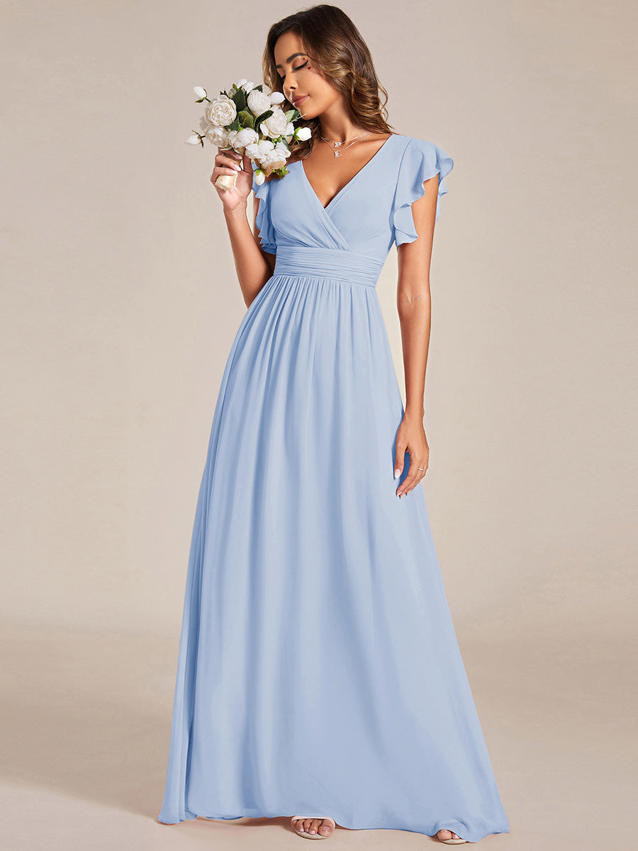Blue Bridesmaid Dresses #style_MS01819IB