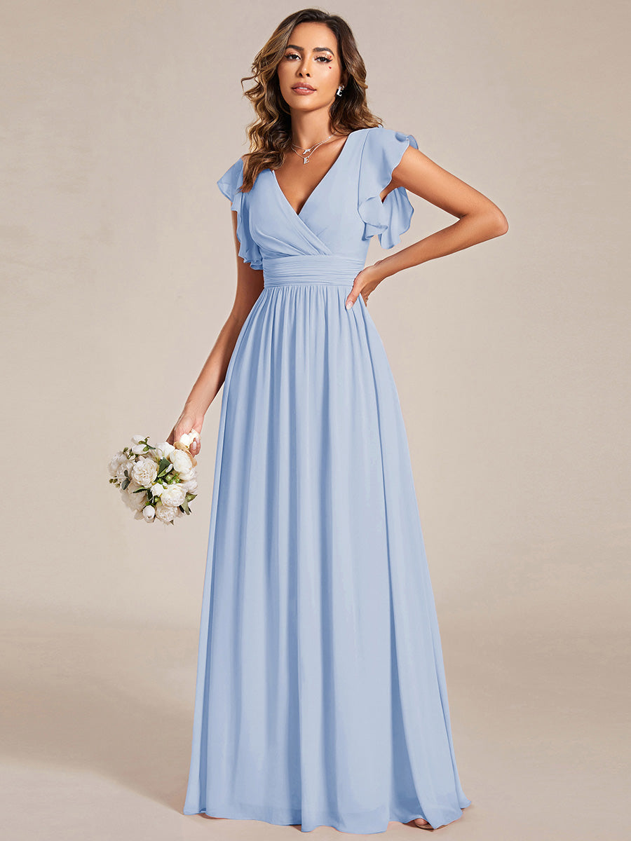 Blue Bridesmaid Dresses #style_MS01819IB