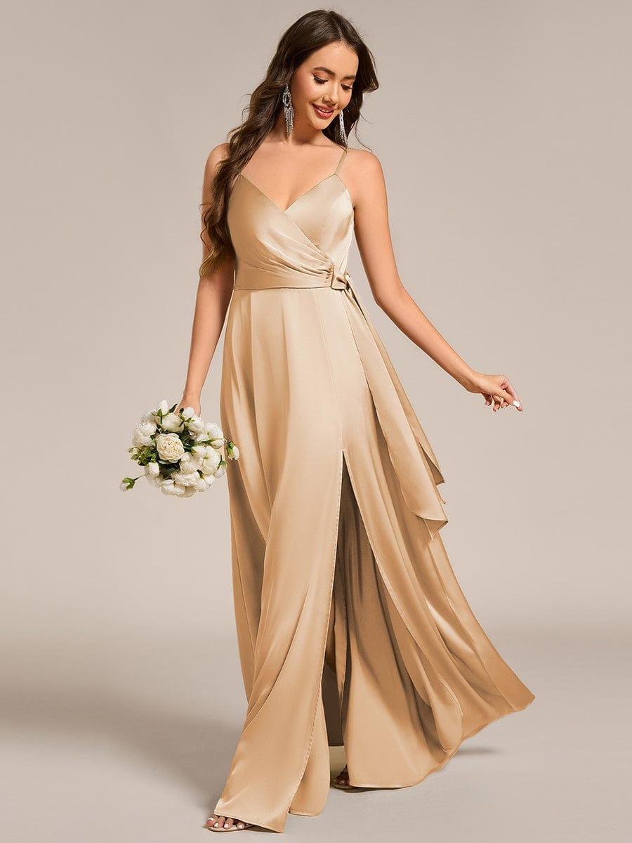 Top Picks Champagne Bridesmaid Gowns #style_ES02317CH