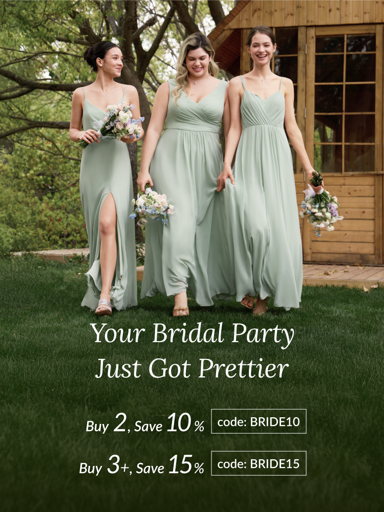 Discover Coordinated Bridesmaid Dresses in Every Shade!