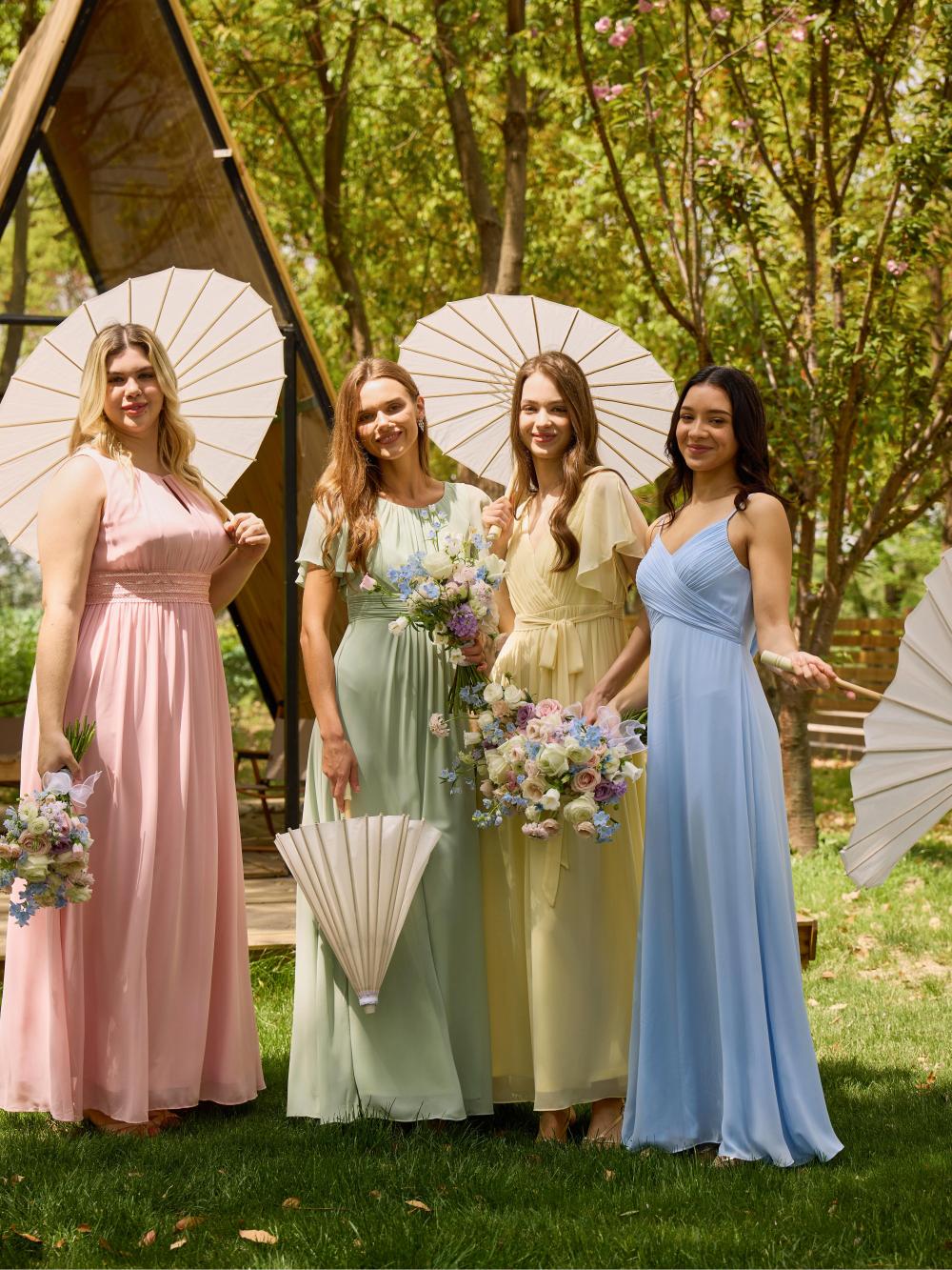 Pastel Bridesmaid Dresses