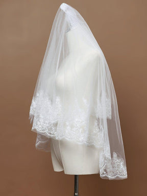 Double Tier Lace Wedding Bridal Veil