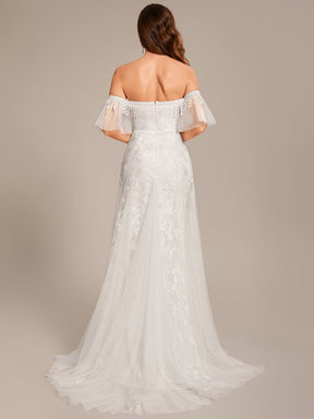 Custom Size Off Shoulder Bodycon Mermaid Lace Wedding Dress