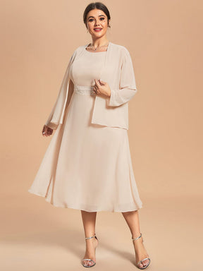 Custom Size Charming Two-Piece A-Line Mother of the Bride Dress with Long Sleeves Top