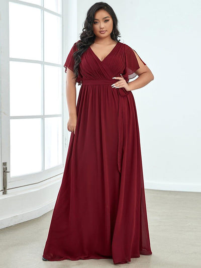 Plus Size Burgundy Dresses - Ever-Pretty UK Plus Size Burgundy Dresses - Ever-Pretty UK