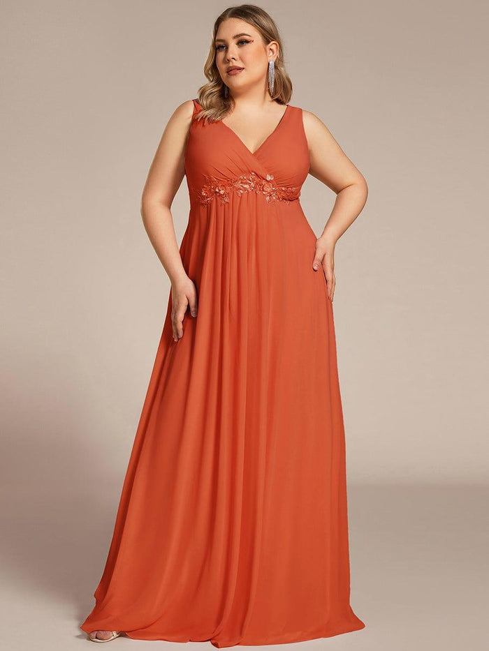 Aveline™ - Elegant V-Neck Boho Dress main image 1