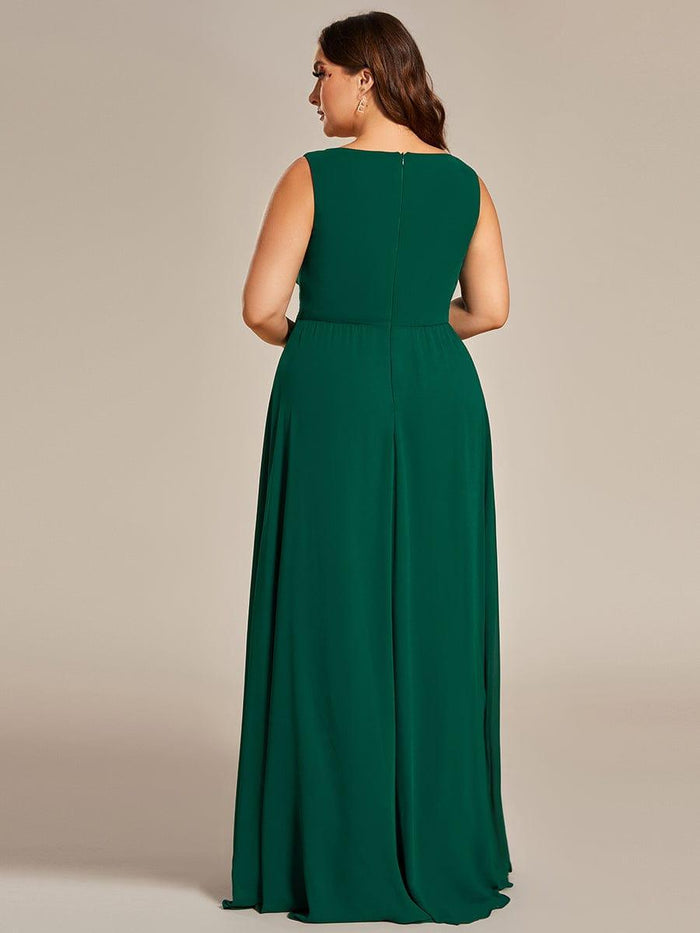 A-Line Scoop Neck Vintage Formal Velvet Evening Dress with Appliques