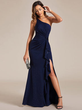Glamorous One Shoulder Bodycon Sequin Evening Dress