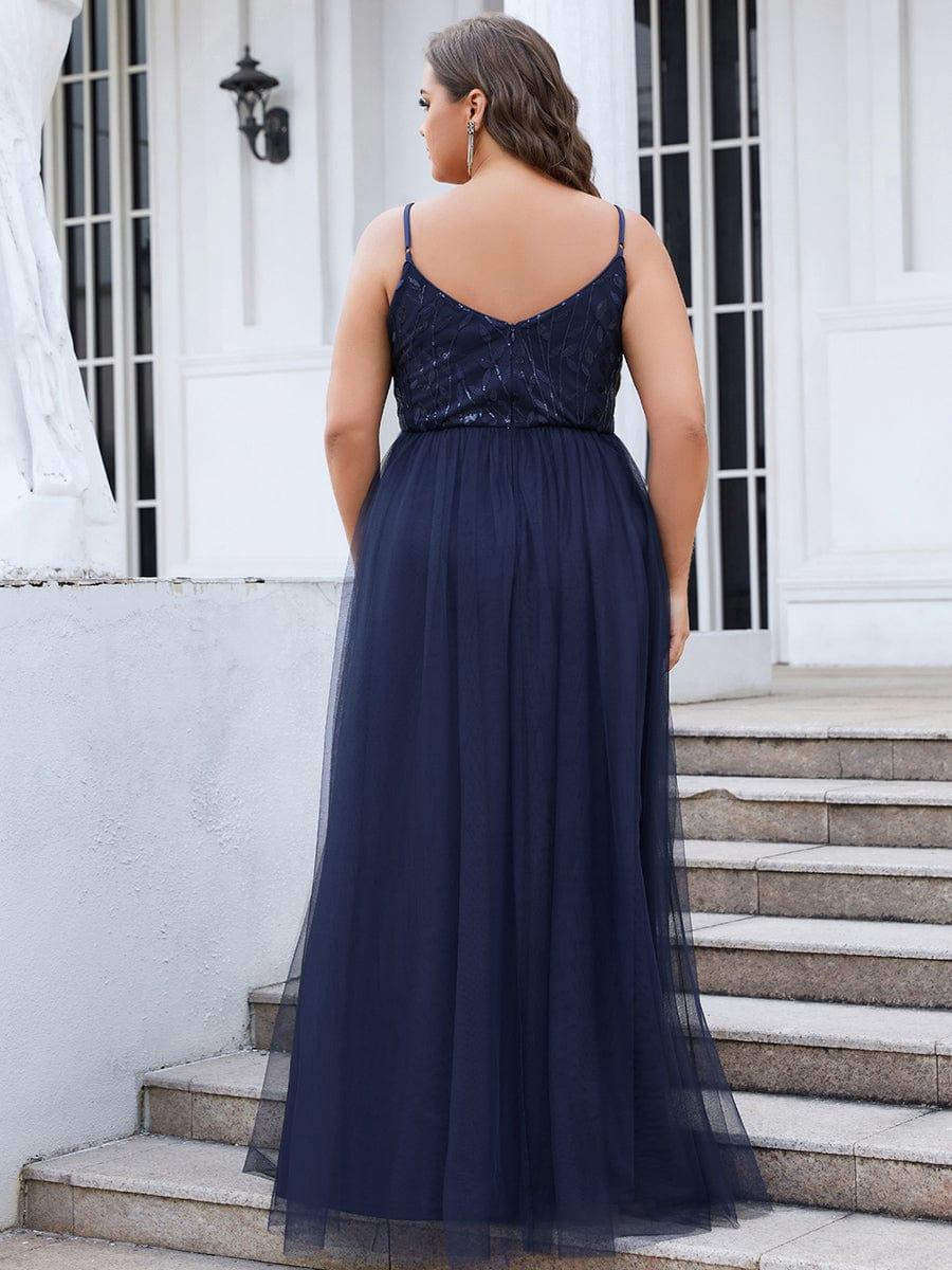 Spaghetti strap scrunch deals thigh split evening dress