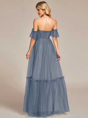 Gorgeous Off the Shoulder Sweetheart A Line Maxi Evening Dress
