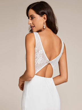 Custom Size Sleeveless Lace Bodice Wedding Dress