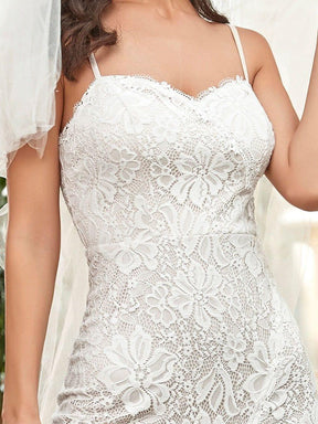 Sweetheart Spaghetti Strap Mermaid Wedding Dress