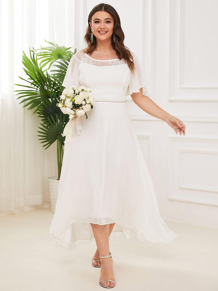 Plus Size A-Line High Low Dress(Final Sale)