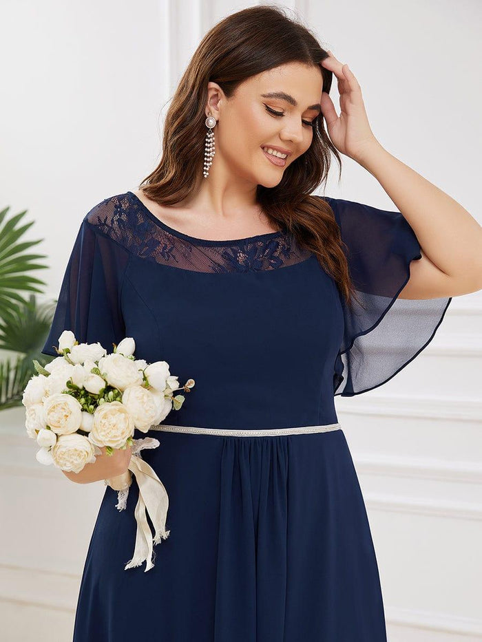Plus Size A-Line High Low Dress(Final Sale)