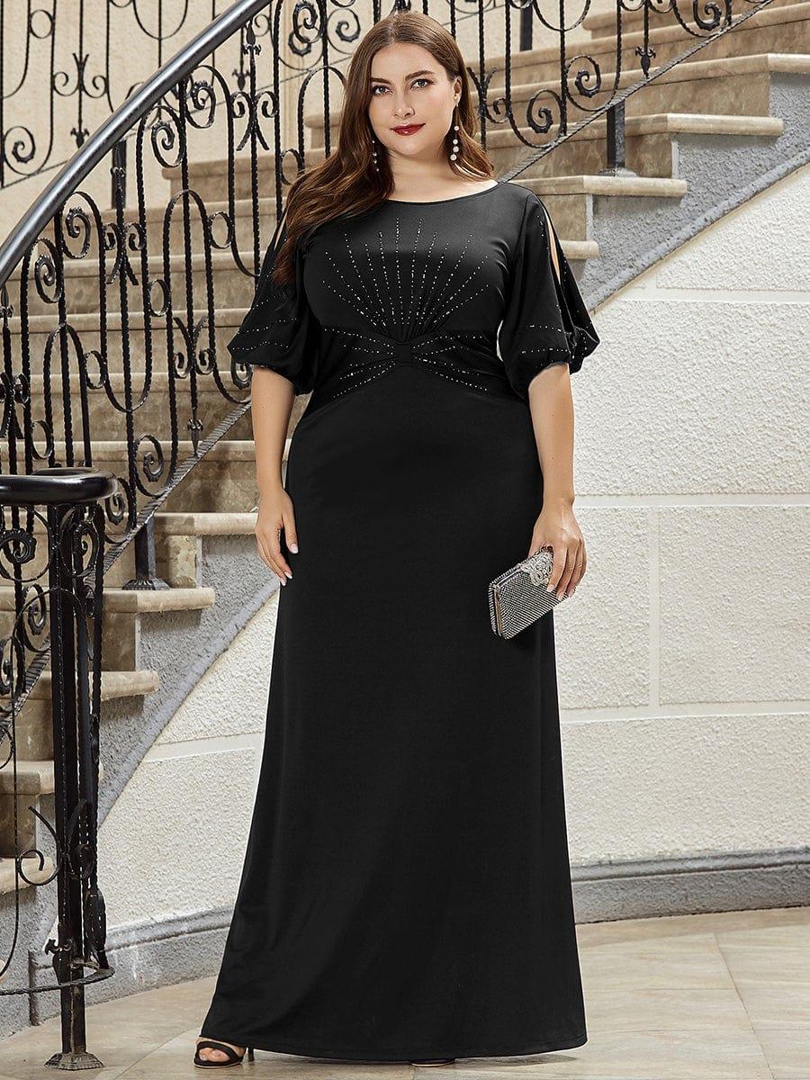 pretty VICOTIRE|Simple Maxi Plus Size Mermaid Party Dresses for