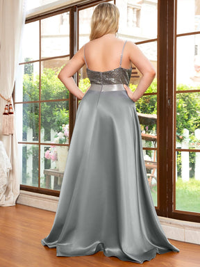 Sexy Backless Sparkly Prom Dresses for Women with Irregular Hem