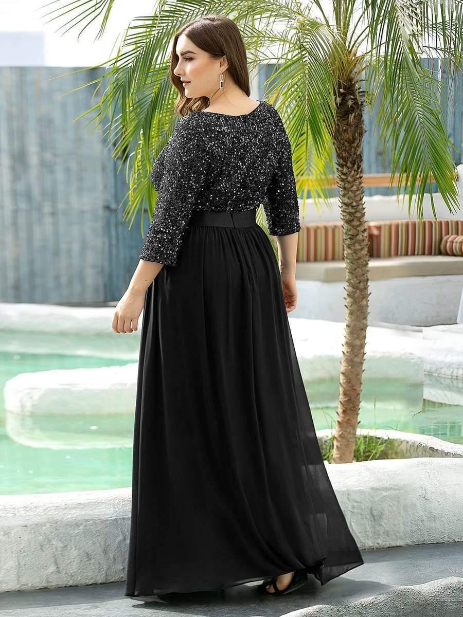 Women's Long Tulle & Sequin Evening Dresses for Mother of the Bride