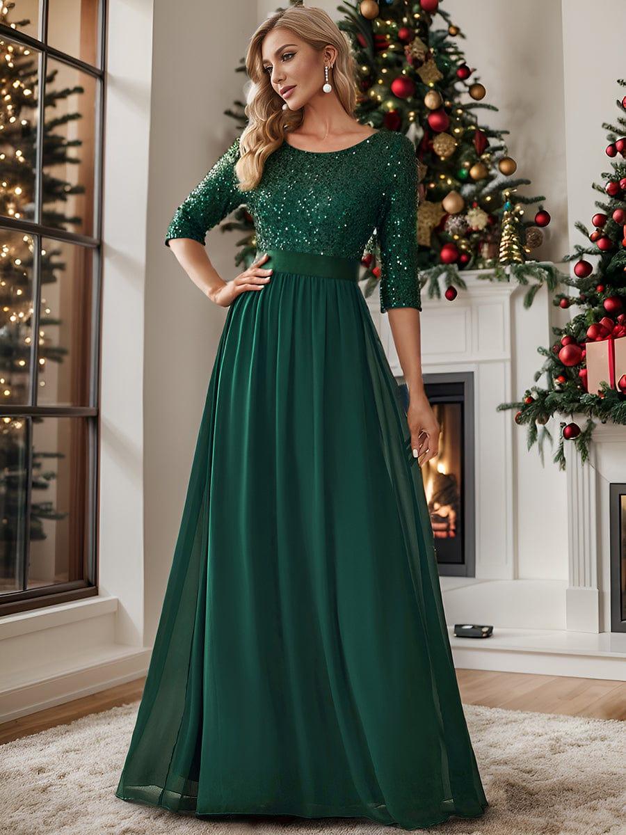 Dark Green Concert Dresses #style_EE00685DG