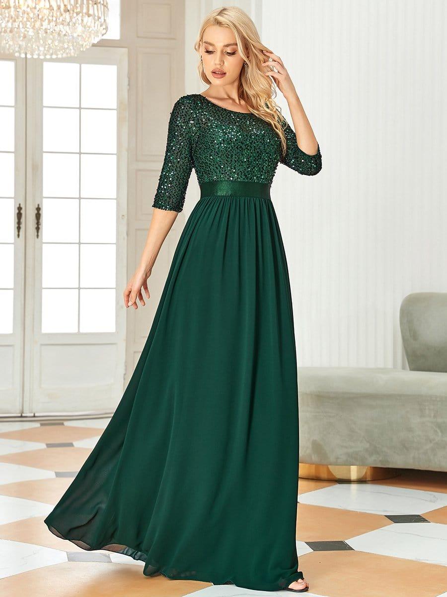 Dark Green Concert Dresses #style_EE00685DG