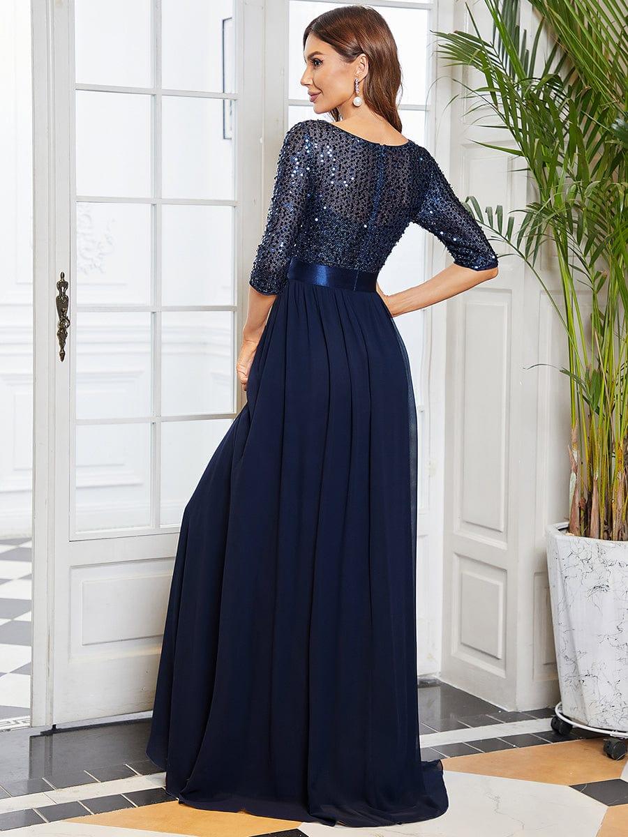 Blue Concert Dresses #style_EE00685NB