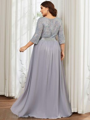 Silver long dresses for sales mother of the bride
