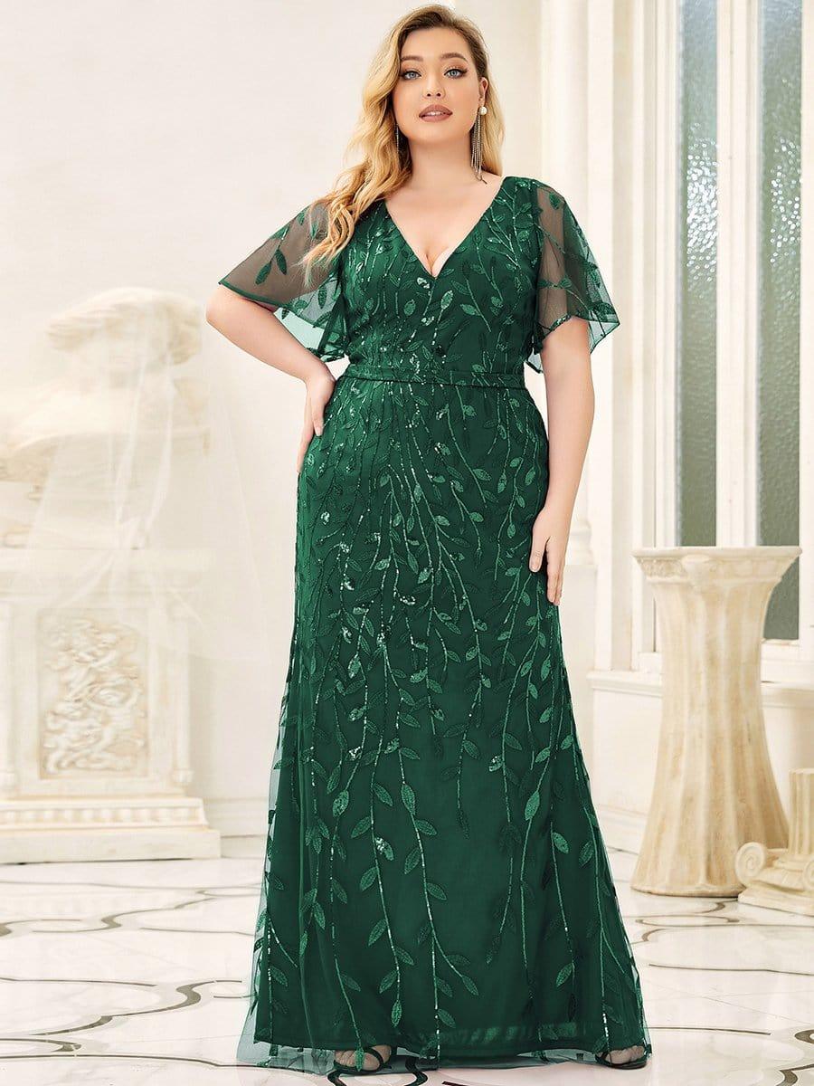 Long gown design plus size deals
