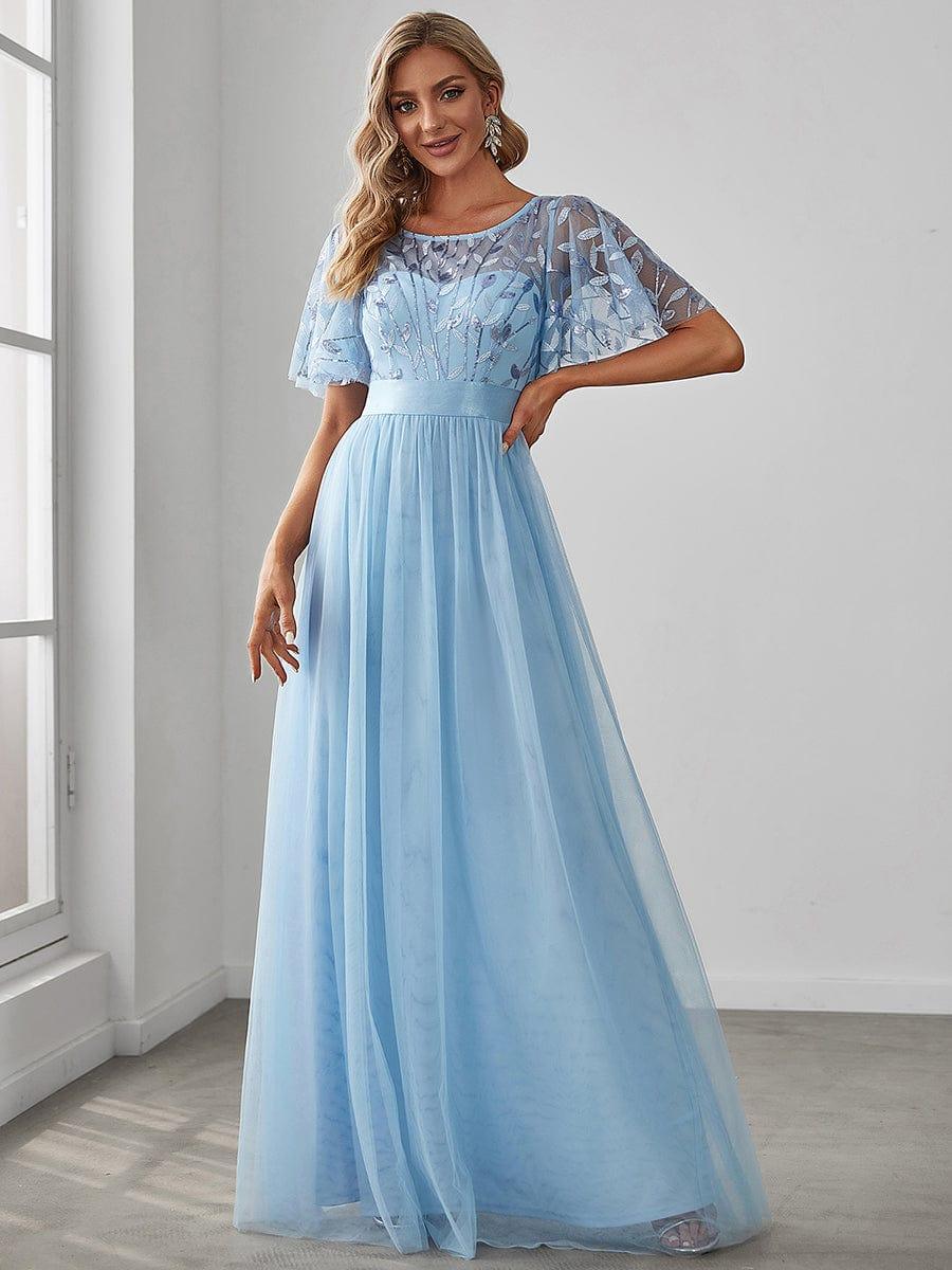 Embroidered evening deals dresses uk