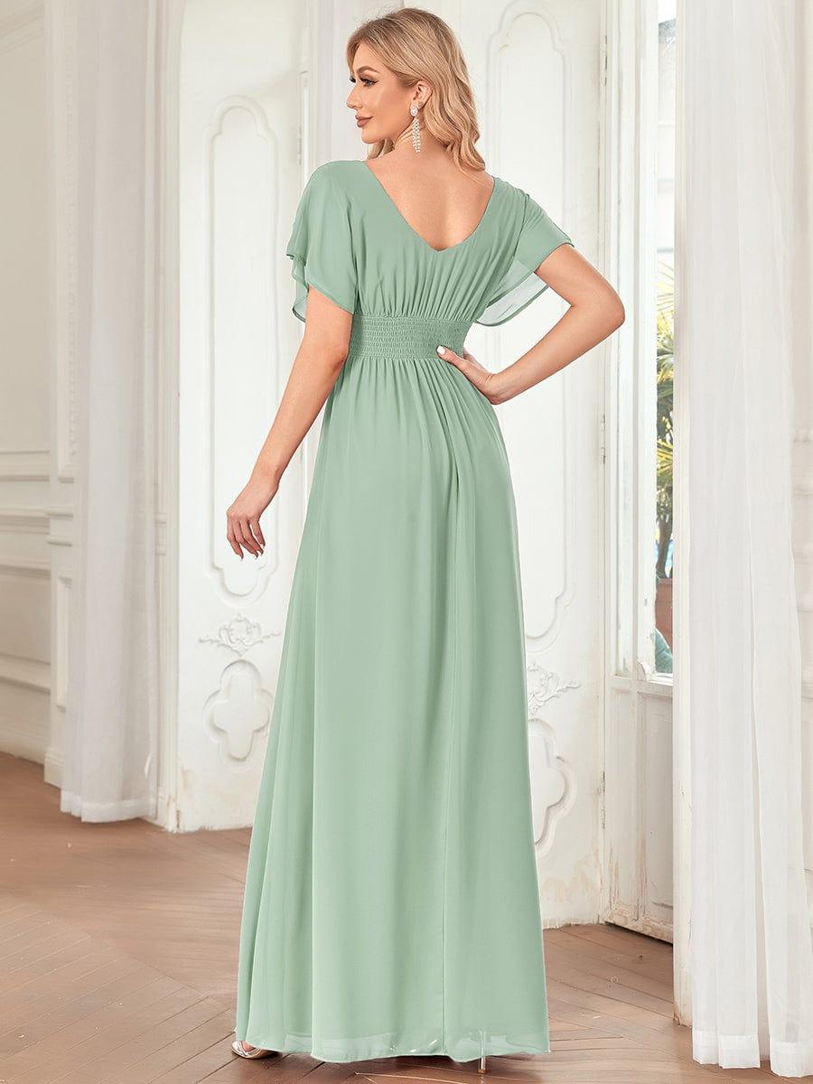 Custom Size Stunning A-Line Empire Waist Chiffon Wedding Guest Dress