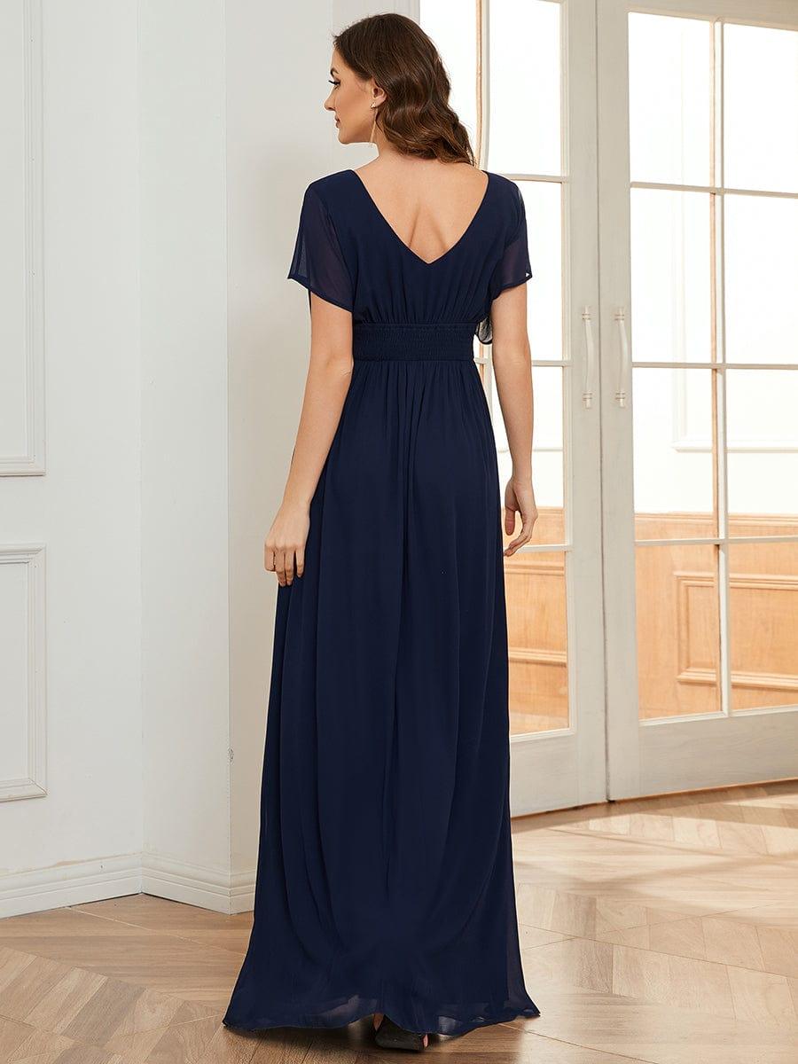 Stunning A-Line Empire Waist Chiffon Wedding Guest Dress