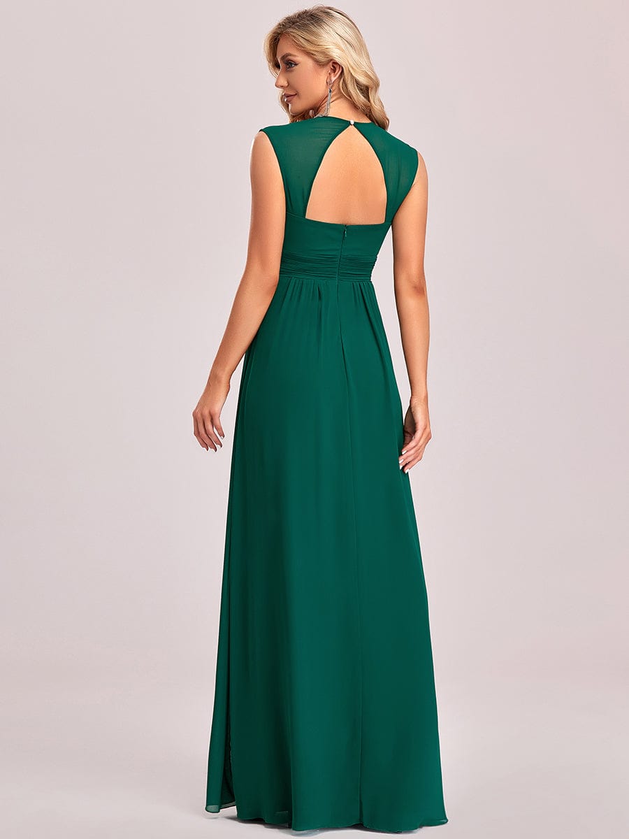 Sleeveless grecian style evening sales dress