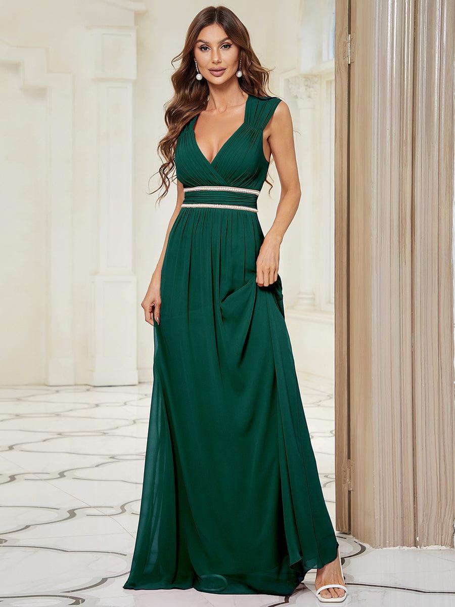 Sleeveless Grecian Style Formal Evening Dresses for Women