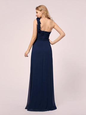 One Shoulder Chiffon Maternity Dresses