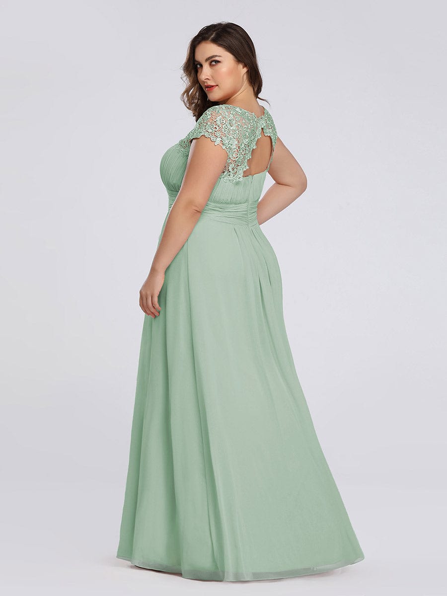 Maxi Long Empire Waist A Line Bridesmaid Dress