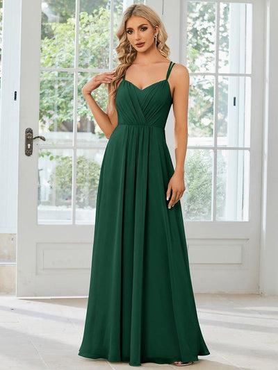ever RUBY|Multiway Chiffon and Lace Open Back Bridesmaid Dress with Spaghetti Straps (Final Sale)