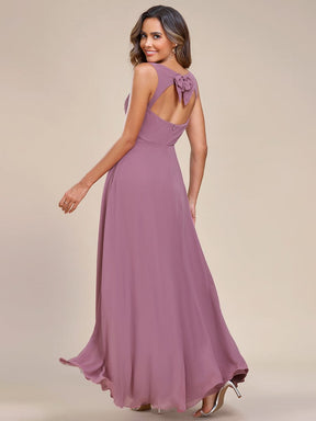 Elegant Chiffon Sleeveless Bridesmaid Dress with Backless