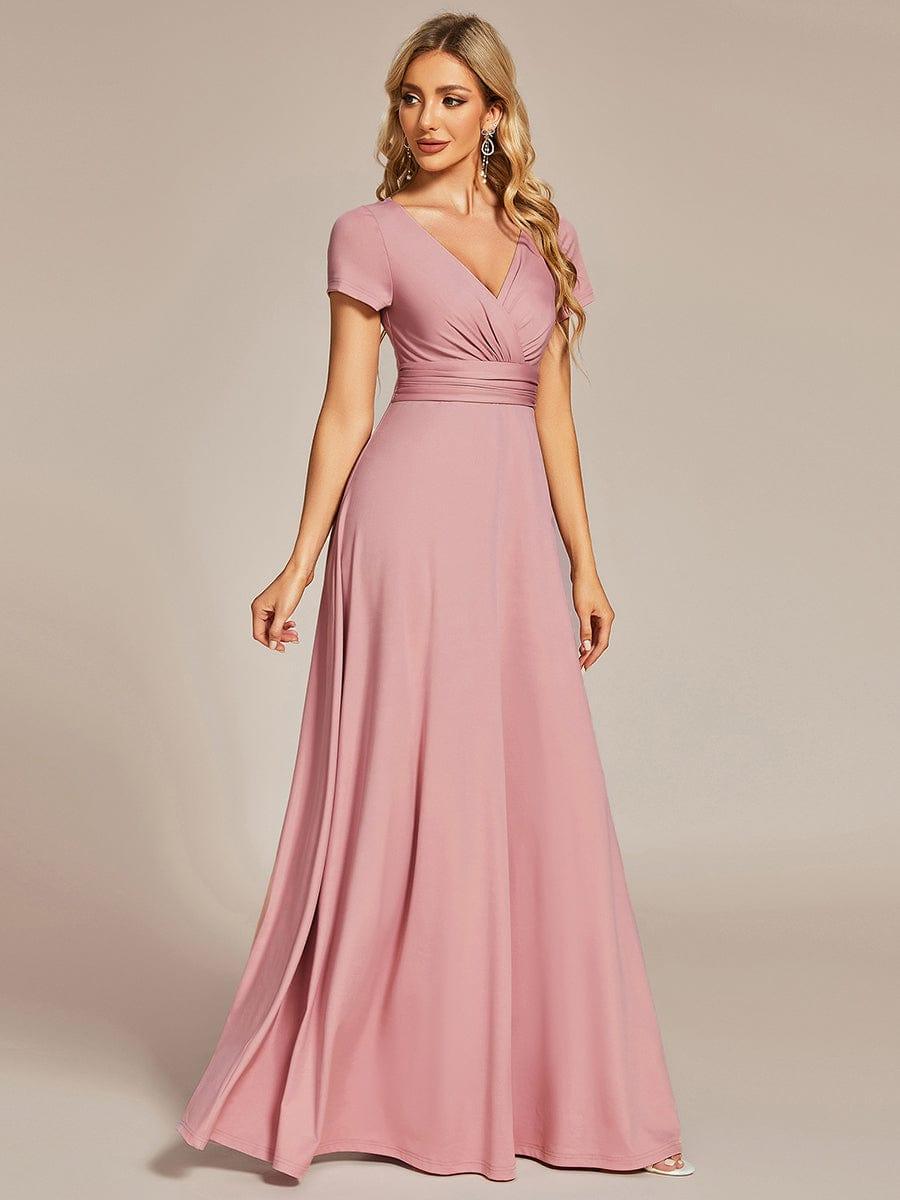 Custom Size Simple Pleated Empire Waist A-Line Bridesmaid Dress