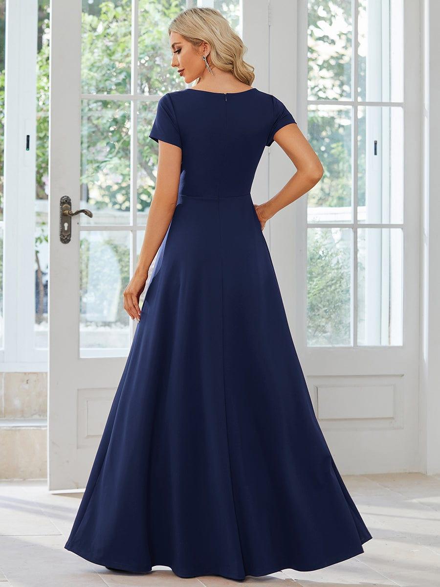 Custom Size Simple Pleated Empire Waist A-Line Bridesmaid Dress