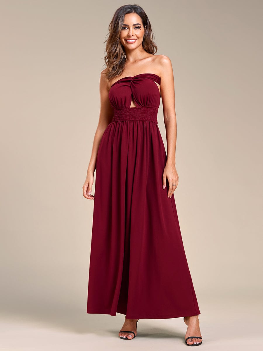 Multiway A-Line Bridesmaid Dress with Elastic Waist