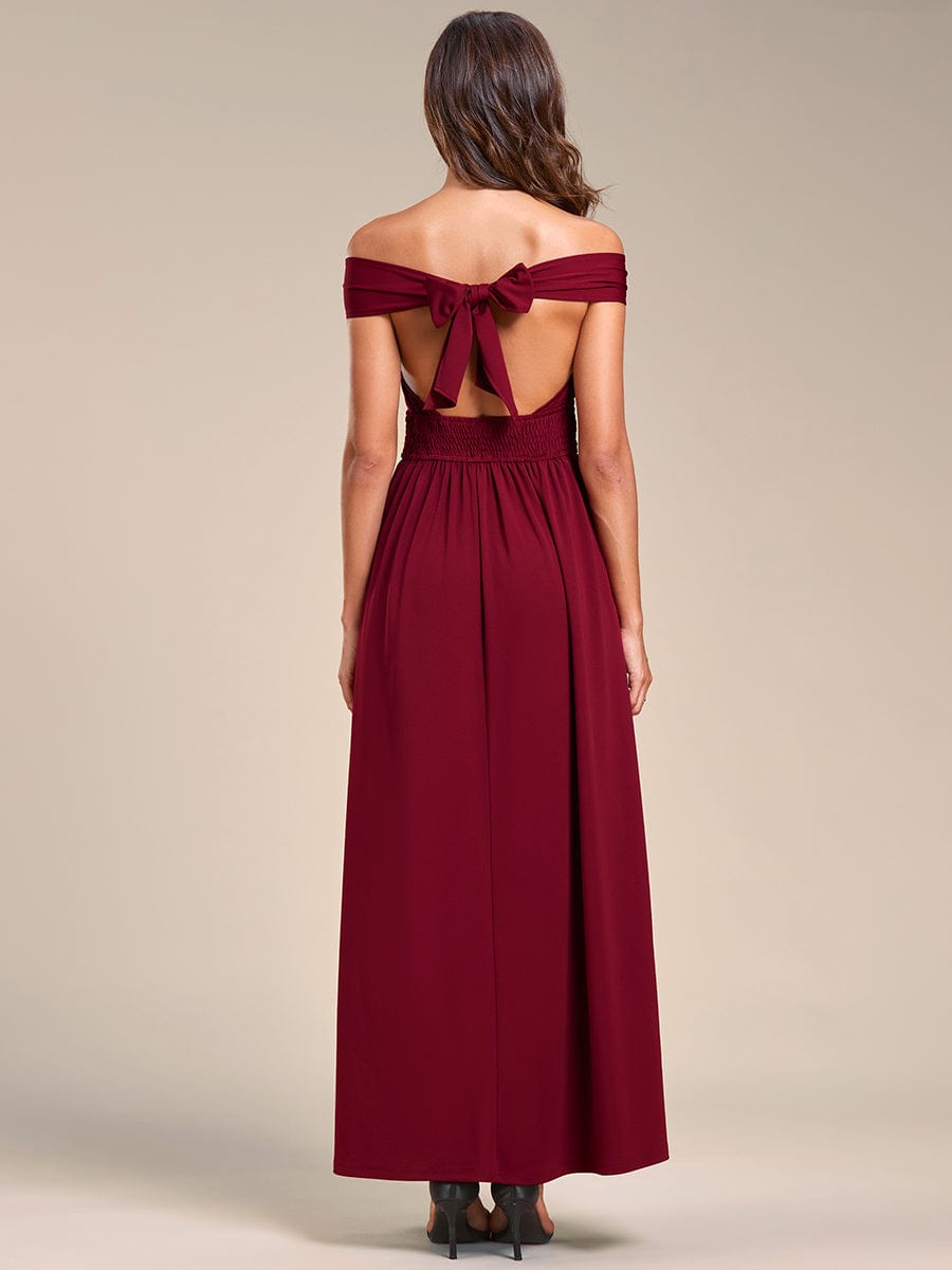 Multiway A-Line Bridesmaid Dress with Elastic Waist