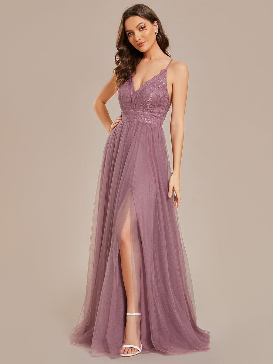 Mauve a line best sale dress