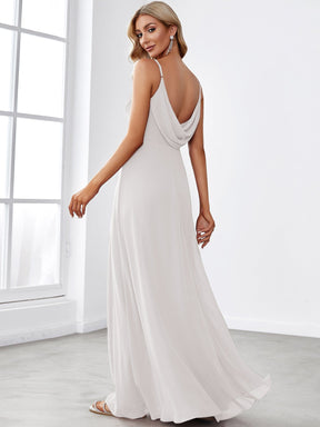 Custom Size Sweetheart Draped Back Floor Length Bridesmaid Dress