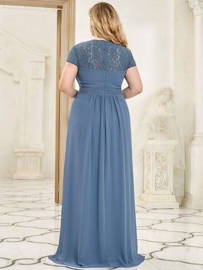 Cap Sleeve Length Chiffon Bridesmaid Dress