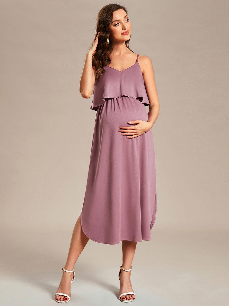 Adjustable Spaghetti Straps Maternity Dress